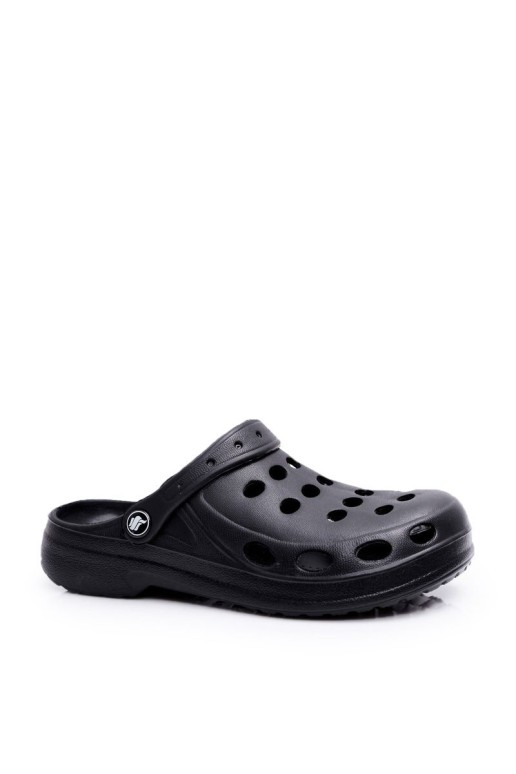 Women's Flip Flops Black Foam EVA Dots