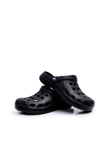 Women's Flip Flops Black Foam EVA Dots