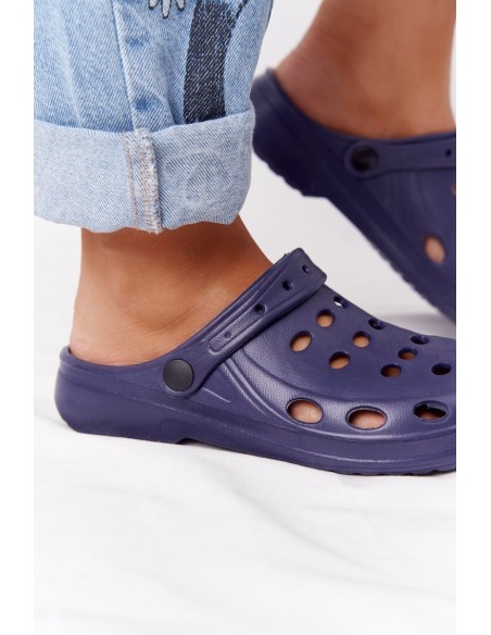 Women's Flip-Flops Navy Blue Foam EVA Dots