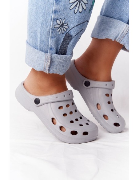 Women's Flip Flops Grey Foam EVA Kroks