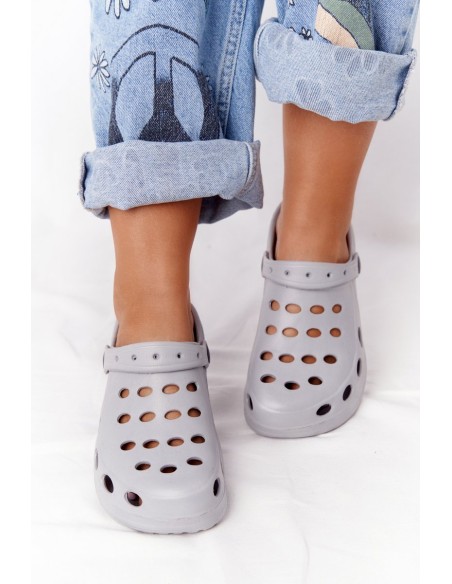 Women's Flip Flops Grey Foam EVA Kroks