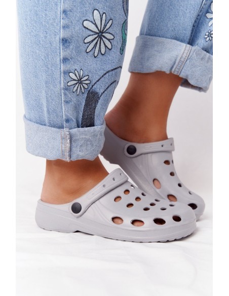 Women's Flip Flops Grey Foam EVA Kroks