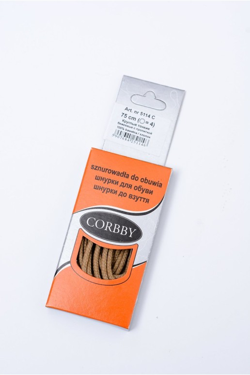 Corbby Beige vaškuoti ploni užvarsčiai
