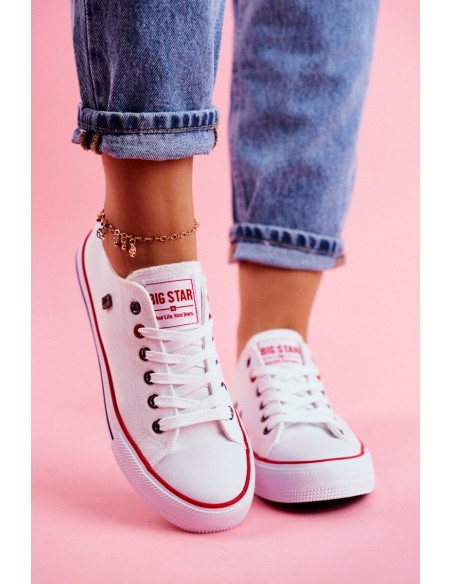 Big Star Women's White Sneakers T274022