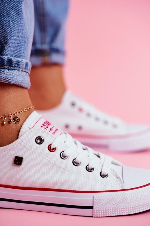 Big Star Women's White Sneakers T274022