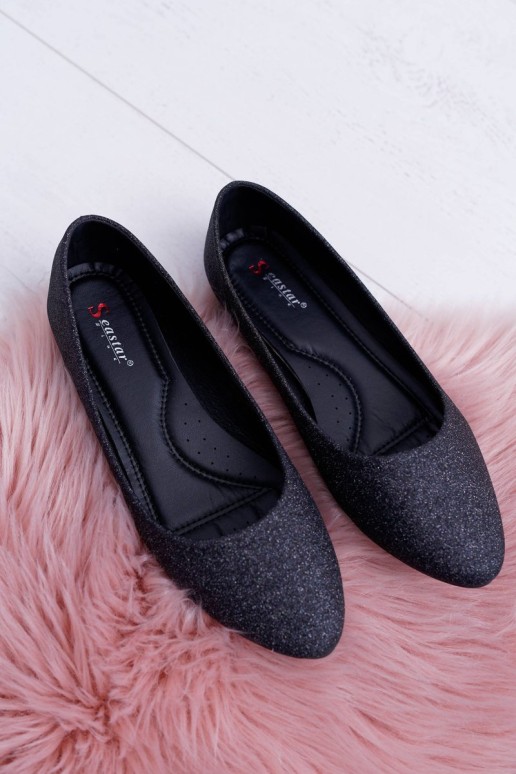 Glitter Ballerinas Black Tiffy