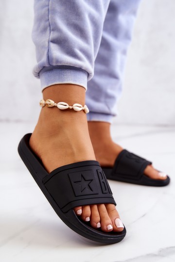 Big Star Women's Flip Flops Black DD274A271