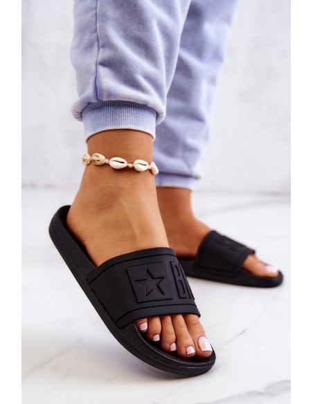 Big Star Women's Flip Flops Black DD274A271