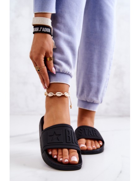 Big Star Women's Flip Flops Black DD274A271