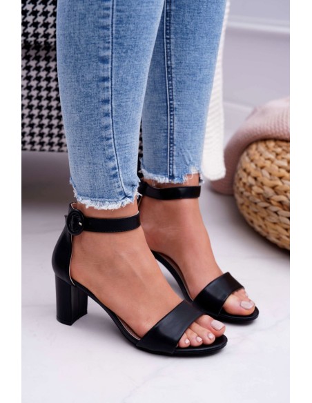 Women's Stiletto Sandals Black Lexi