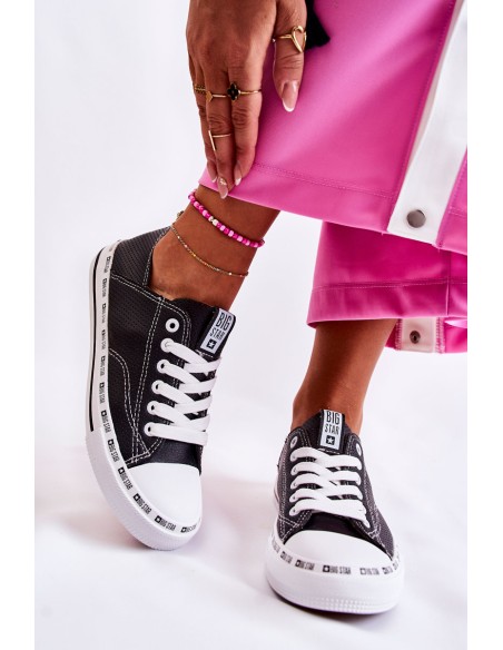 Juodi Converse tipo sportbačiai