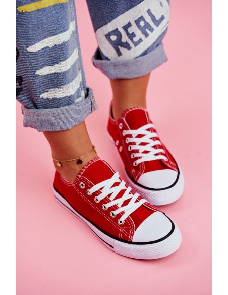 Classic Women's Sneakers Red Omerta