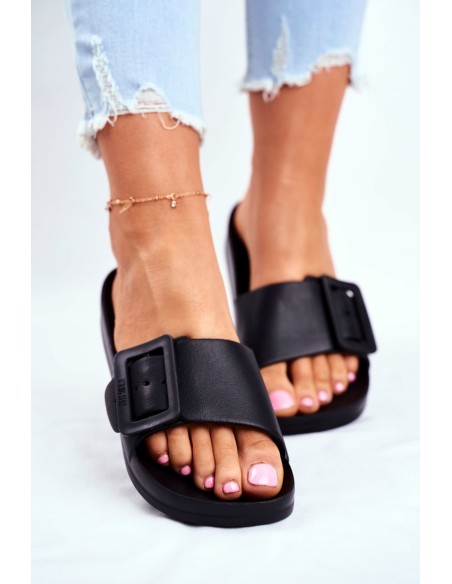 Women's Slides Big Star Black FF274A389