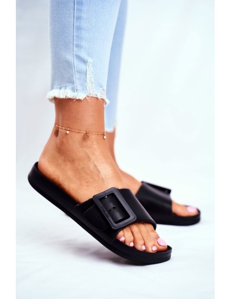 Women's Slides Big Star Black FF274A389