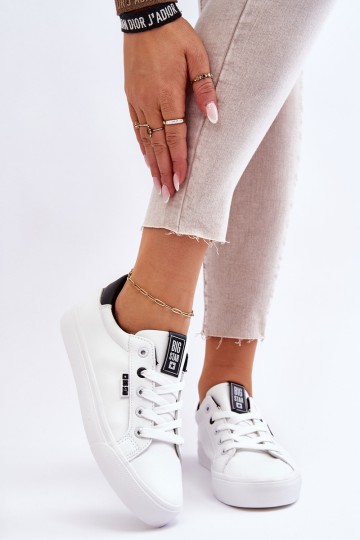 Women's Leather Sneakers Big Star EE274312 White-Black