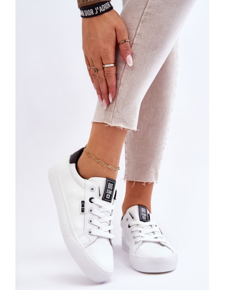 Women's Leather Sneakers Big Star EE274312 White-Black