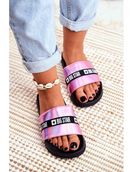 Moteriškos tapkės Big Star rožinės Holo GG274A008