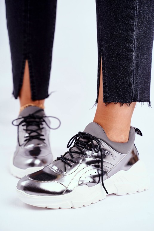 Odiniai sportiniai bateliai GOE GG2N3040 Pewter