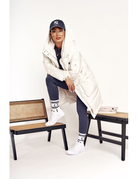 Women's High Sneakers On A Chunky Sole BIG STAR FF274241 White