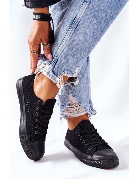 Women's Classic Sneakers Black Omerta