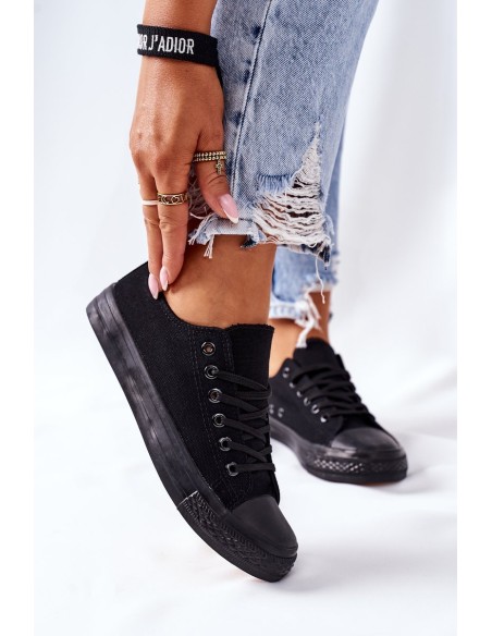 Women's Classic Sneakers Black Omerta
