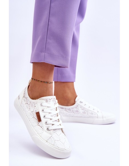Women's Lace Sneakers BIG STAR W274925 White