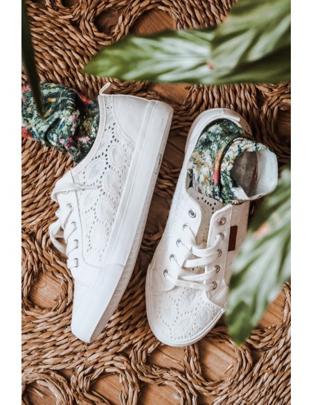 Women's Lace Sneakers BIG STAR W274925 White