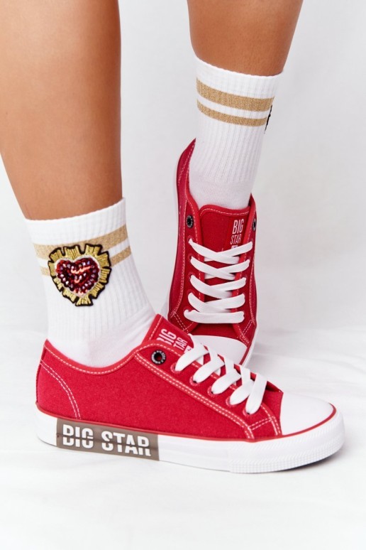 Women's Sneakers BIG STAR HH274115 Red