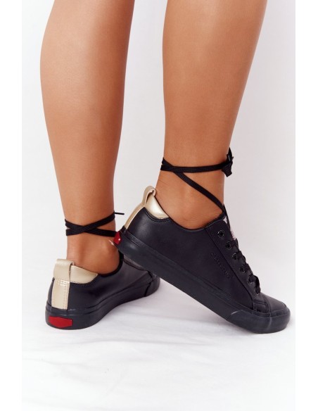 Women's Leather Sneakers CROSS JEANS HH2R4003C Black