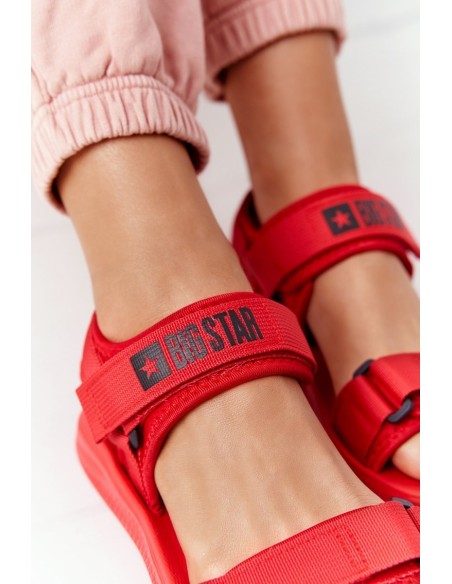 Women's Sport Sandals Big Star HH274A027 Red