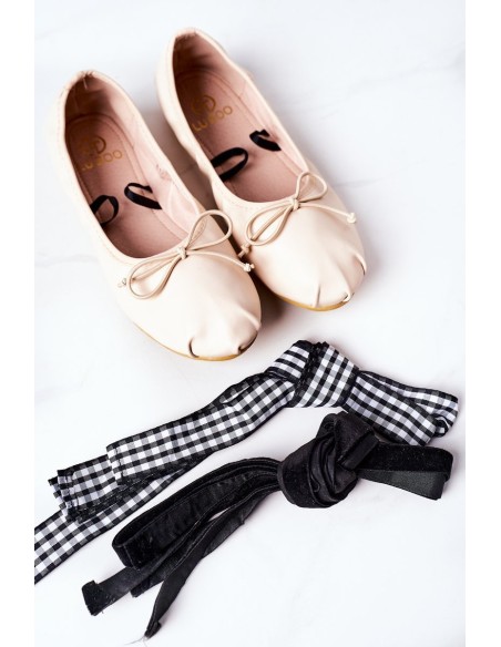 Lace-up Ballerinas Lu Boo Nude