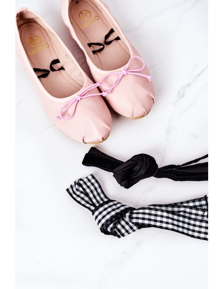Lace-up Ballerinas Lu Boo Pink