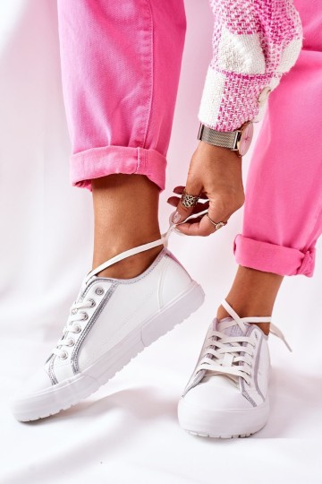 Women's Leather Sneakers BIG STAR II274055 White 2