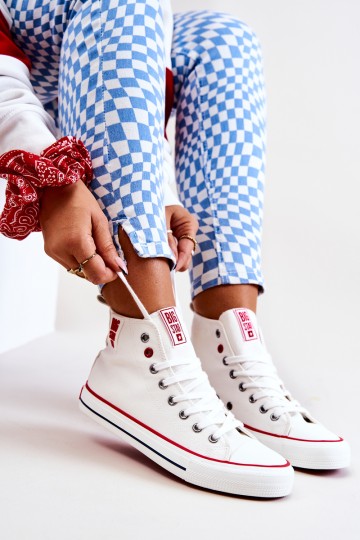 Aukšti sportbačiai Big Star JJ274127 balti 2