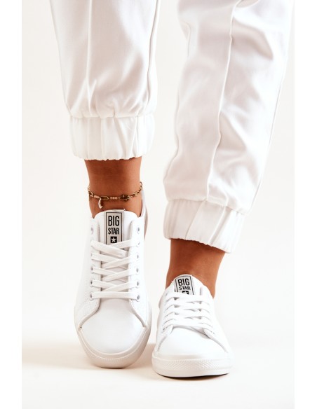 Leather Tennis Shoes Big Star JJ274311 White