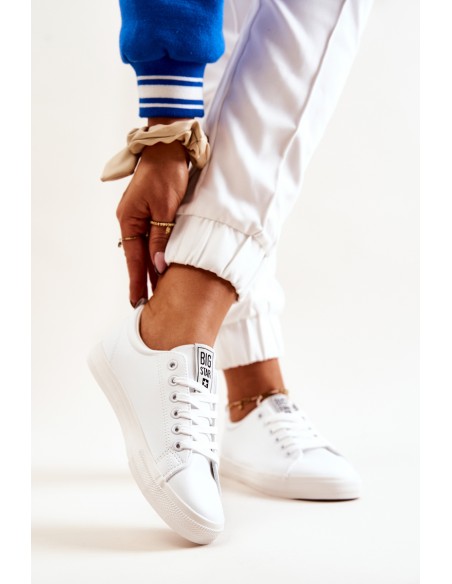 Leather Tennis Shoes Big Star JJ274311 White