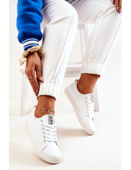 Leather Tennis Shoes Big Star JJ274311 White