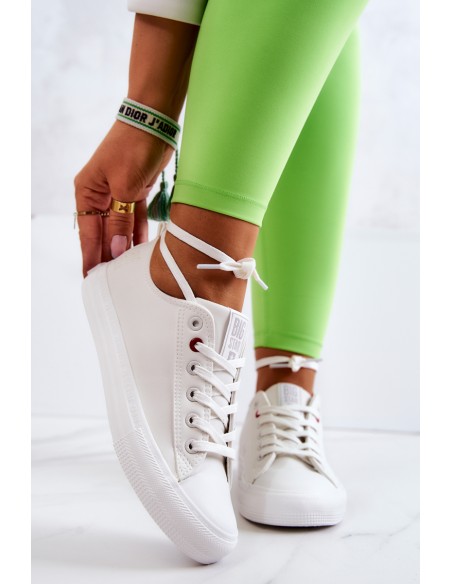 Low Leather Trainers Big Star JJ274007 White