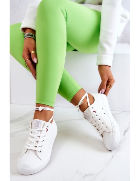 Low Leather Trainers Big Star JJ274007 White