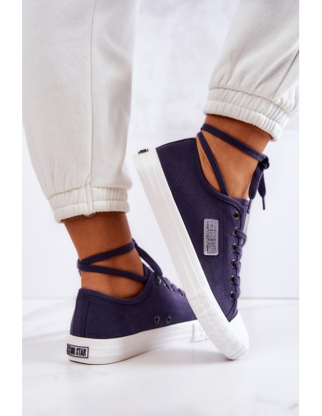 Classic Women's Sneakers BIG STAR JJ274494 Navy Blue