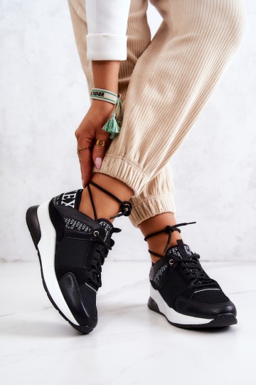 Sport Shoes Sneakers On Wedge Black Lorey 2