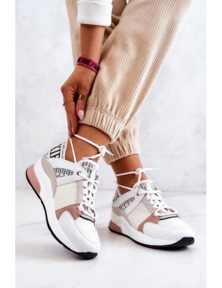 Sportiniai bateliai ant Wedge platformos White Lorey