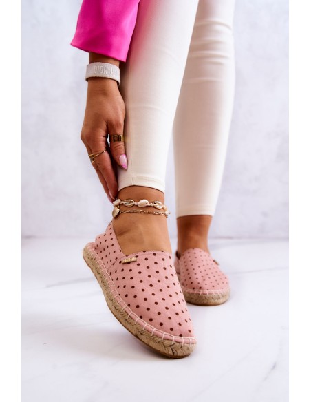 Moteriškos espadrilės su taškeliais Big Star JJ274869 Rožinės