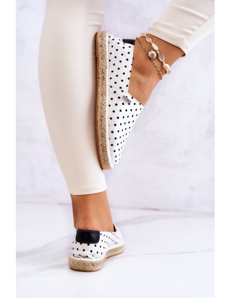 Women's Espadrilles With Polka Dots Big Star JJ274870 White