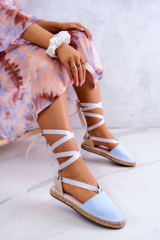 Moteriškos suraišiojamos espadrilės Big Star JJ274863 mėlynos spalvos