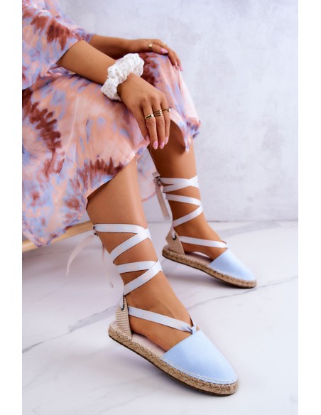 Moteriškos suraišiojamos espadrilės Big Star JJ274863 mėlynos spalvos