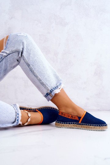 Slip-on espadrilles Big Star JJ274877 Navy blue 2