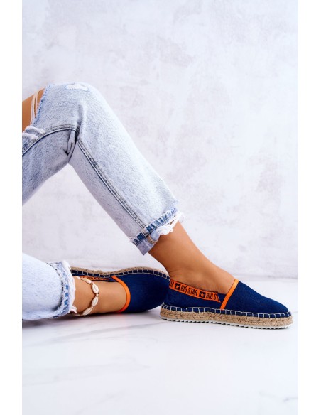Įspiriamos espadrilės Big Star JJ274877 Tamsiai mėlynos spalvos