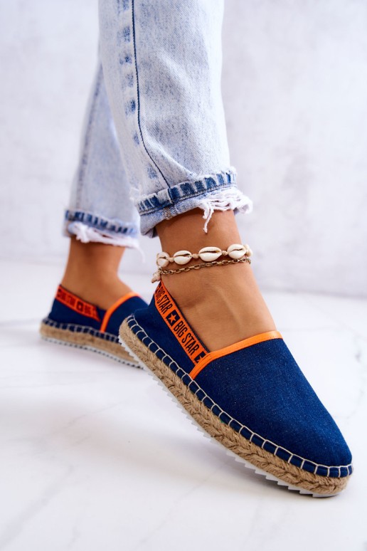 Įspiriamos espadrilės Big Star JJ274877 Tamsiai mėlynos spalvos