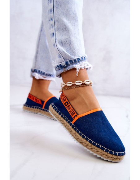 Įspiriamos espadrilės Big Star JJ274877 Tamsiai mėlynos spalvos